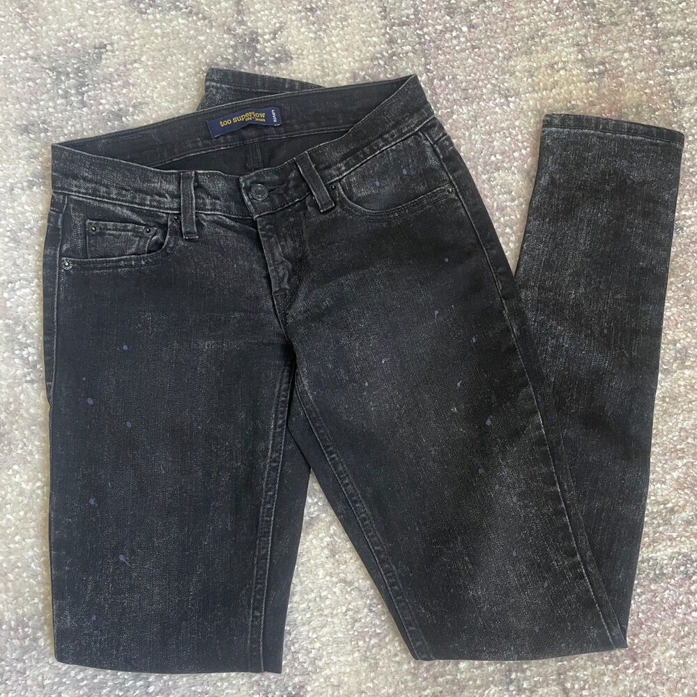 Levi's 524 Too Superlow Skinny Jeans Black Size 1 M